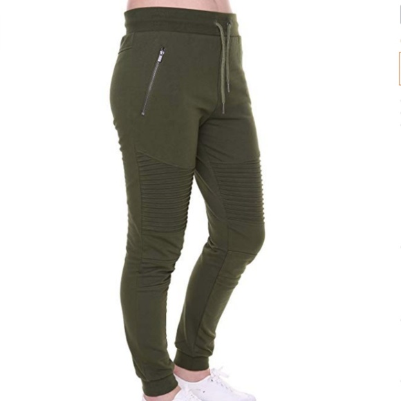 FORBIDEFENSE Pants - Forbidefense slim fit biker-jogger pants